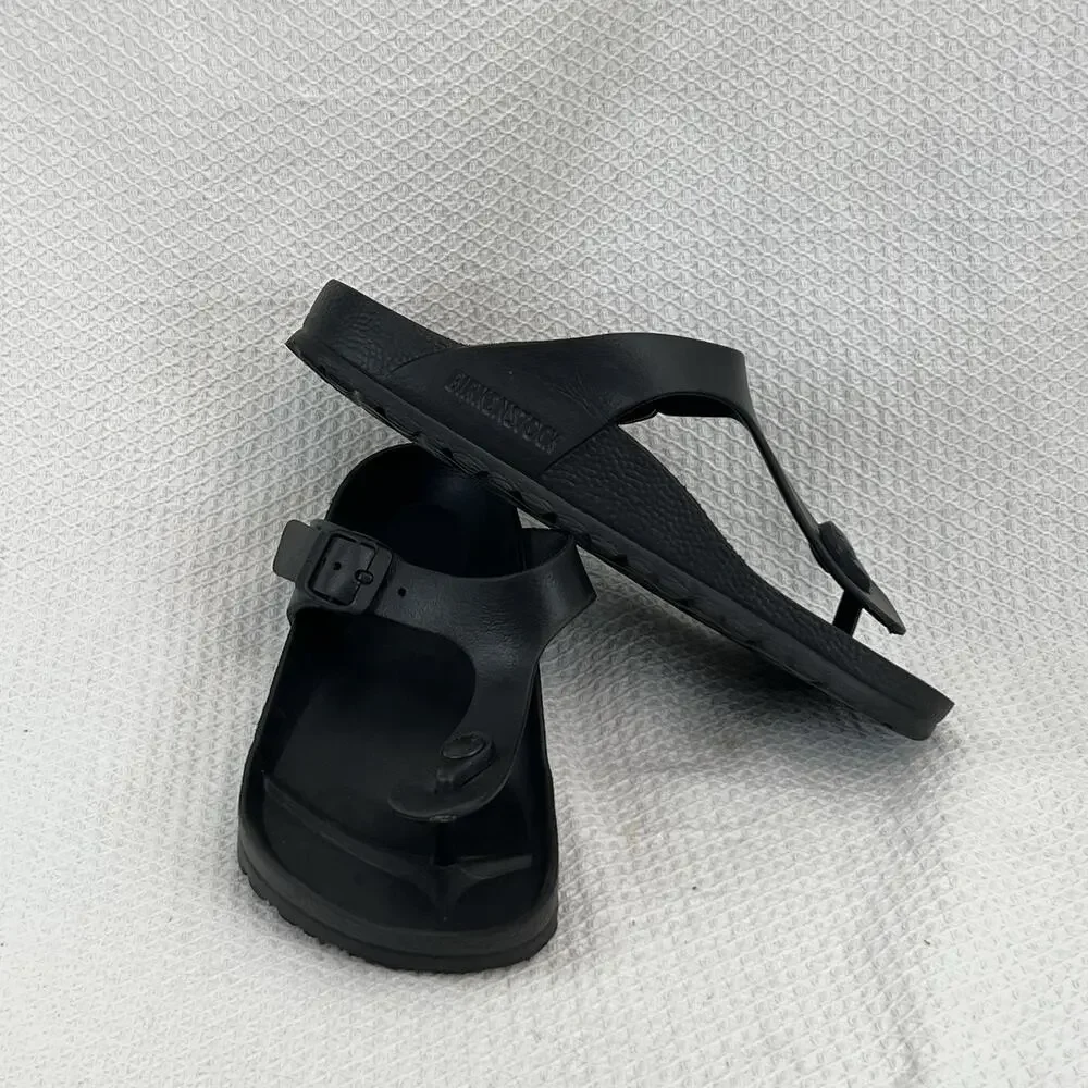 Birkenstock Gizeh EVA Black Waterproof Thong Sandals Women's Size 36 US 5